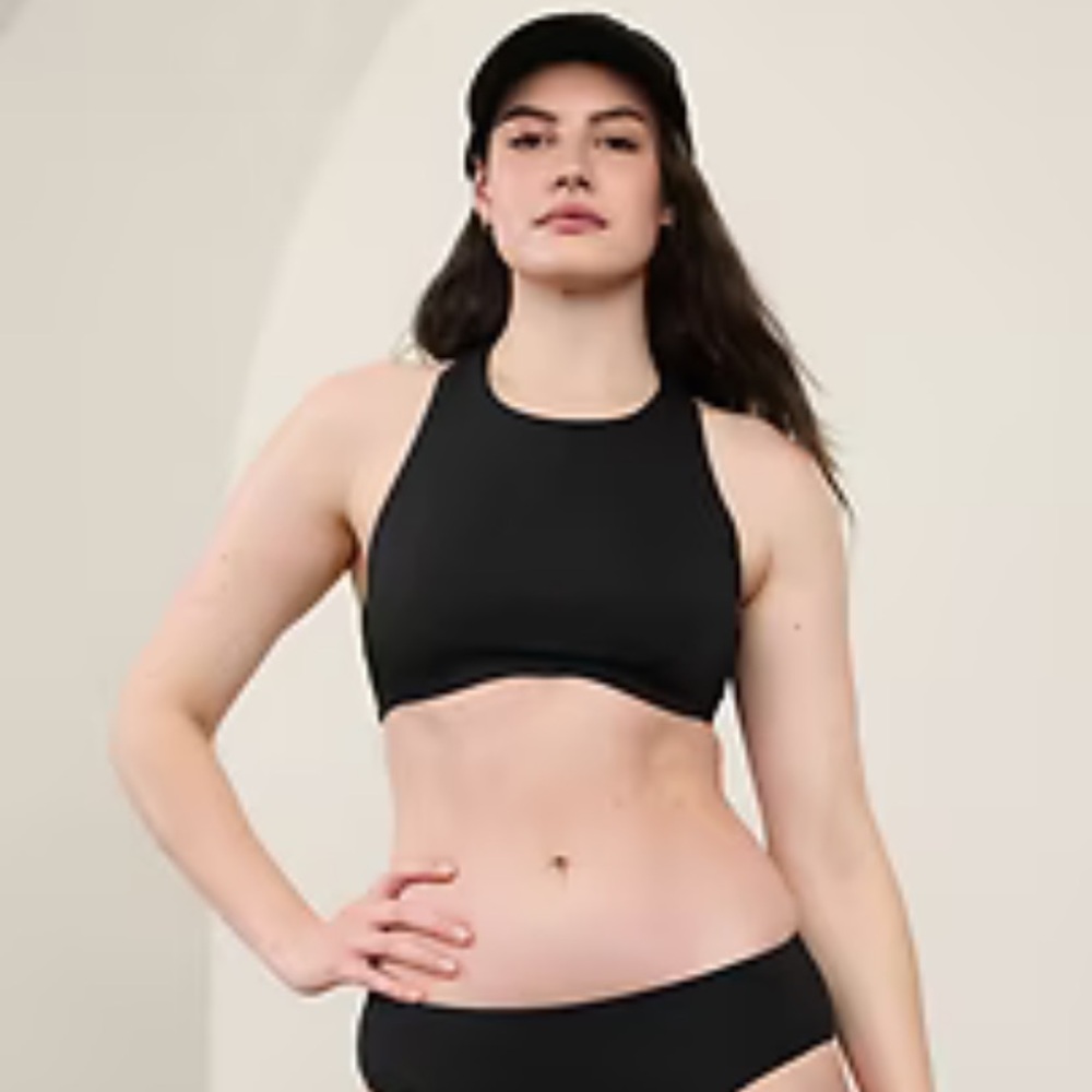 Athleta Black Bikini top